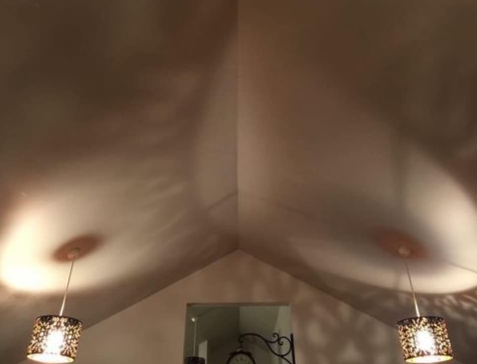 The shadows from these light fixtures 